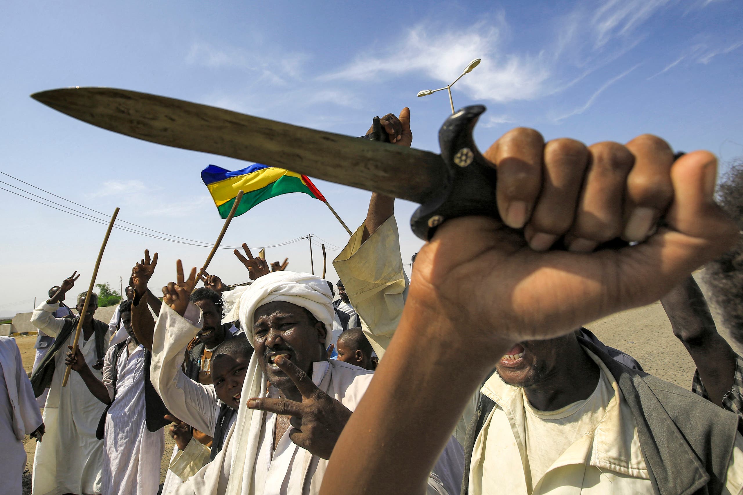 من احتجاجات شرق السودان (أرشيفية- فرانس برس)