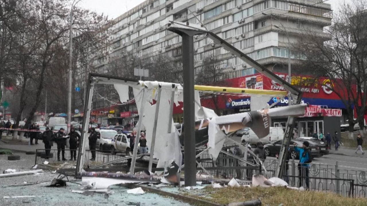 آثار الدمار الذي لحق بمناطق أوكرانية عقب العملية العسكرية الروسية