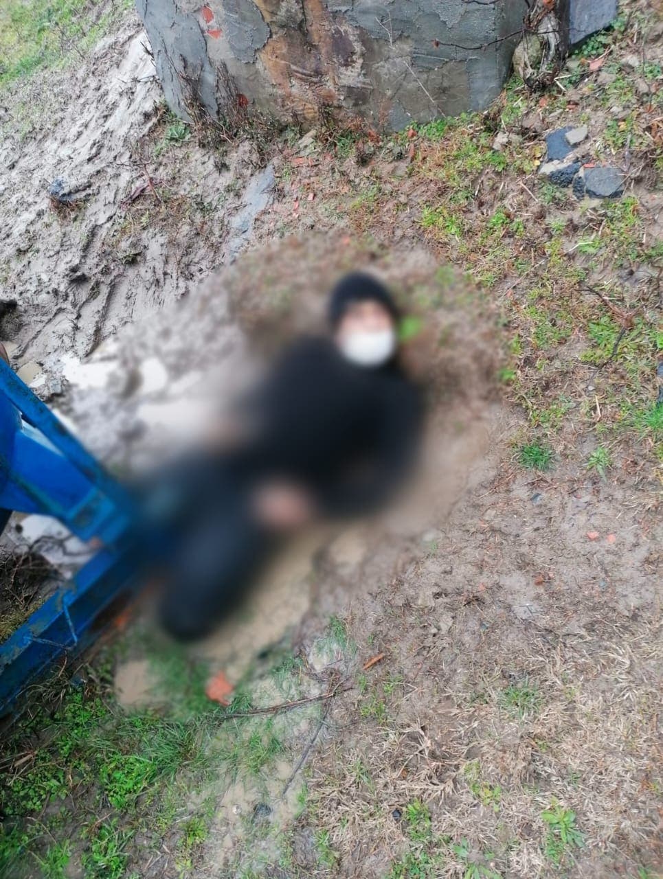 جثث بعض المهاجرين الذين تجمدوا من البرد على الحدود بين تركيا واليونان