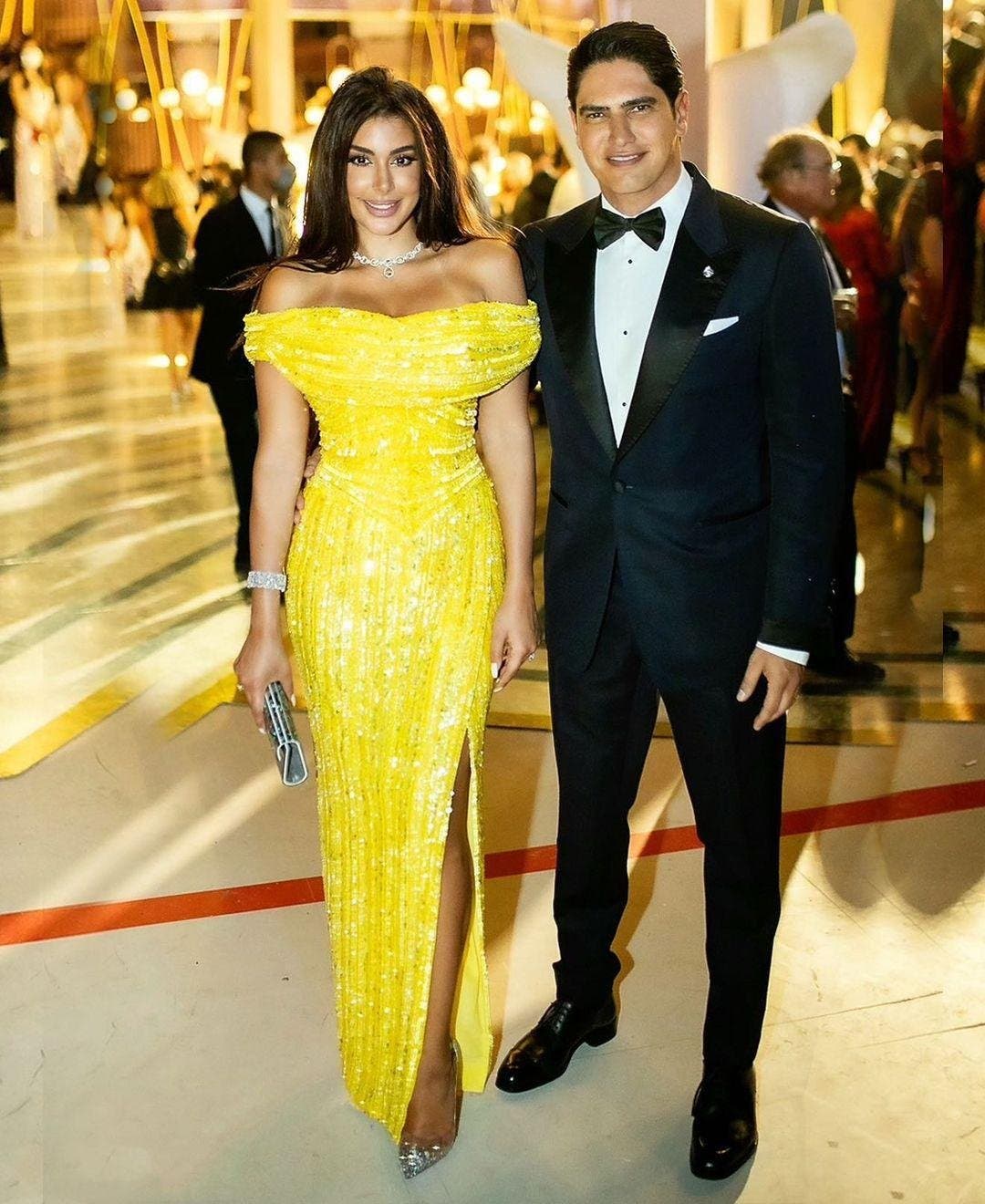 ياسمين صبري برفقة زوجها أحمد أبو هشيمة